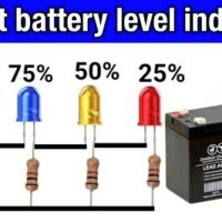 12 Volt Battery Level Indicator Circuit Diagram